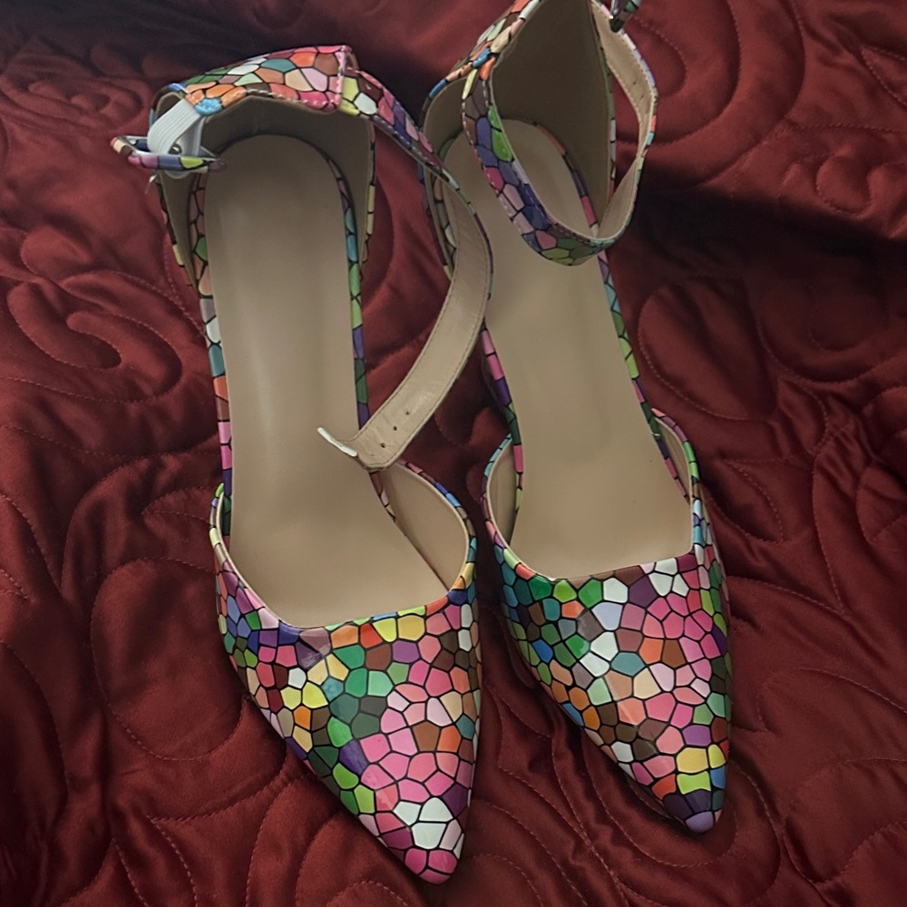 Colorful Mosaic Women's Heels